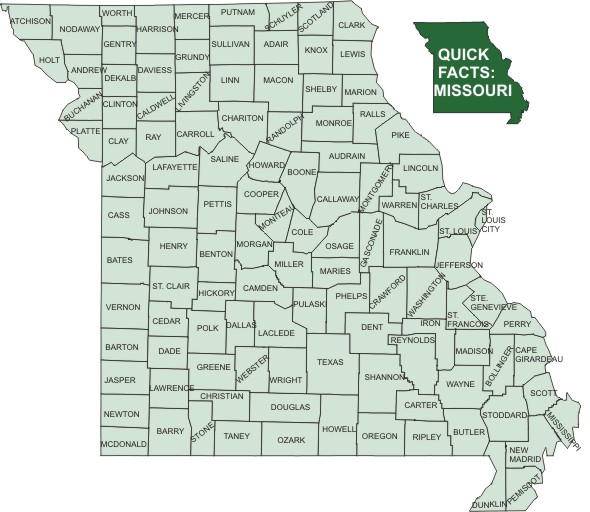 Missouri County Map